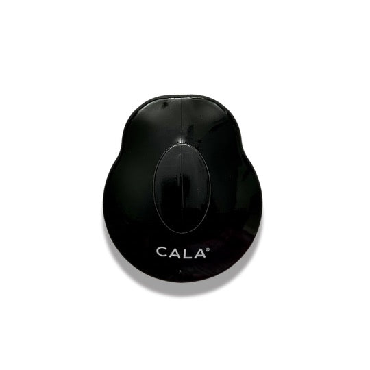 Image of massaging shampoo brush by CALA showing the handle side of the brush.